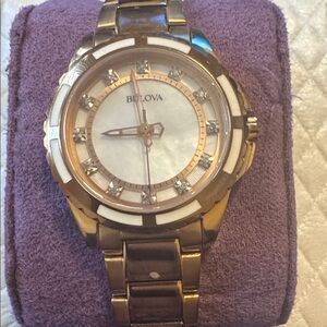 Bulova rose Gold Watch